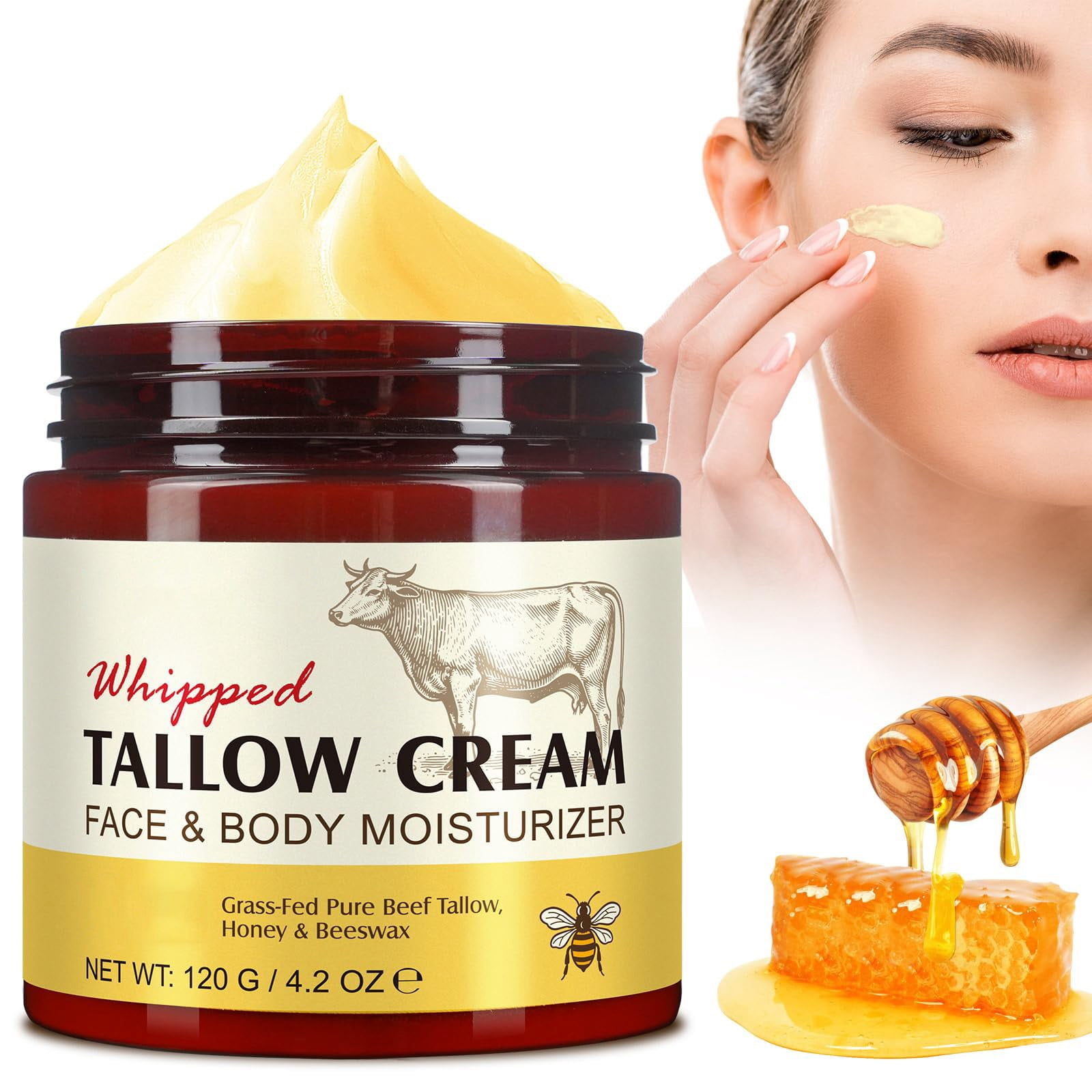 Crème Hydratante Visage Au Suif De Bœuf Evil Good – Naturelle, Nourrissante, Pour Tous Types De Peau