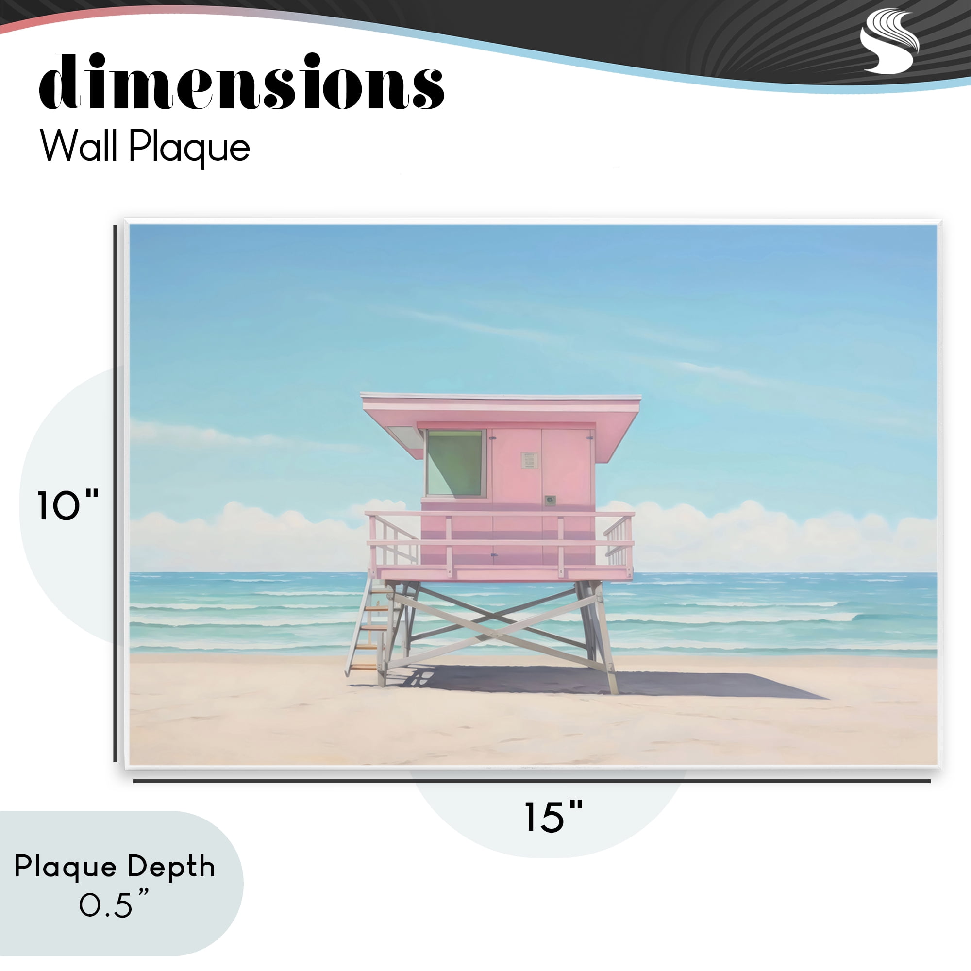 Stupell Industries Miami Beach Lifeguard Station Wall Plaque Art, design by Creative Studio