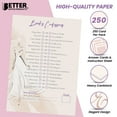 thumbnail image 4 of Better Office Products Bridal Shower Games for 50 Guests (250 Cards), 5 x 7 in, Set of 5 Bridal Games, 5 Fun Game Activities, Assorted Elegant Bridal Sketch Designs,, 4 of 5