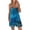 Blue, variant on Pajamas Romper Women One Piece Sleepwear Loose Sleep Jumpsuit Loungewear V Neck Harem Playsuit