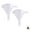 White, variant on Cosmetic / Liquid Dispensing Small Funnel - Plastic Mini Funnel }â–³ P6E7