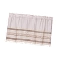 thumbnail image 4 of Cortina corta estilo bohemio de algodón y lino, lavable a máquina, para ventana Rayas delgadas l, 4 of 9