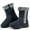 Blue, variant on Ecetana Women's Snow Boots, Waterproof Faux Fur Lined Mid Calf, Black, Size 8