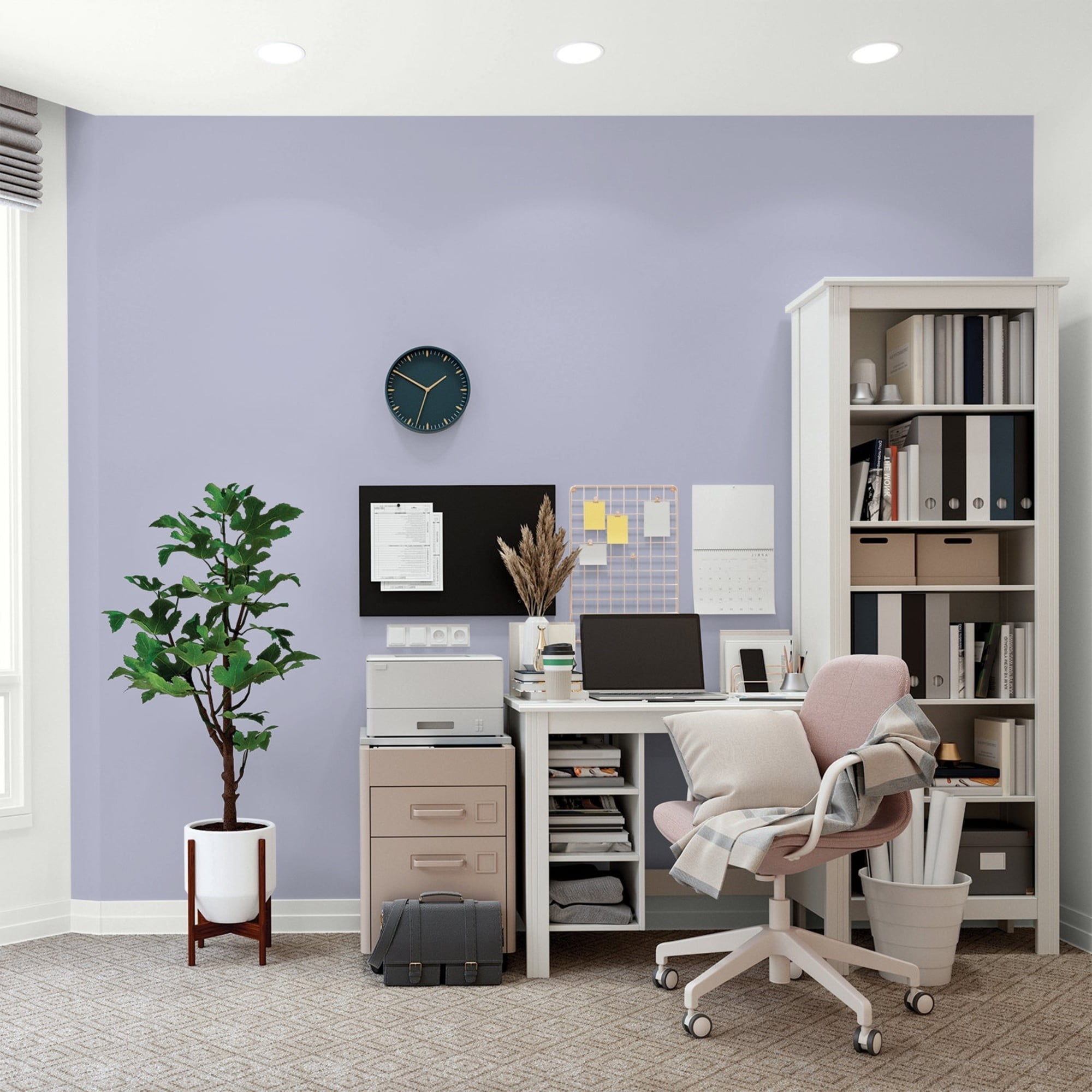 Glidden Fundamentals Cosmic / Purple, Flat Interior Paint, 1 Gallon