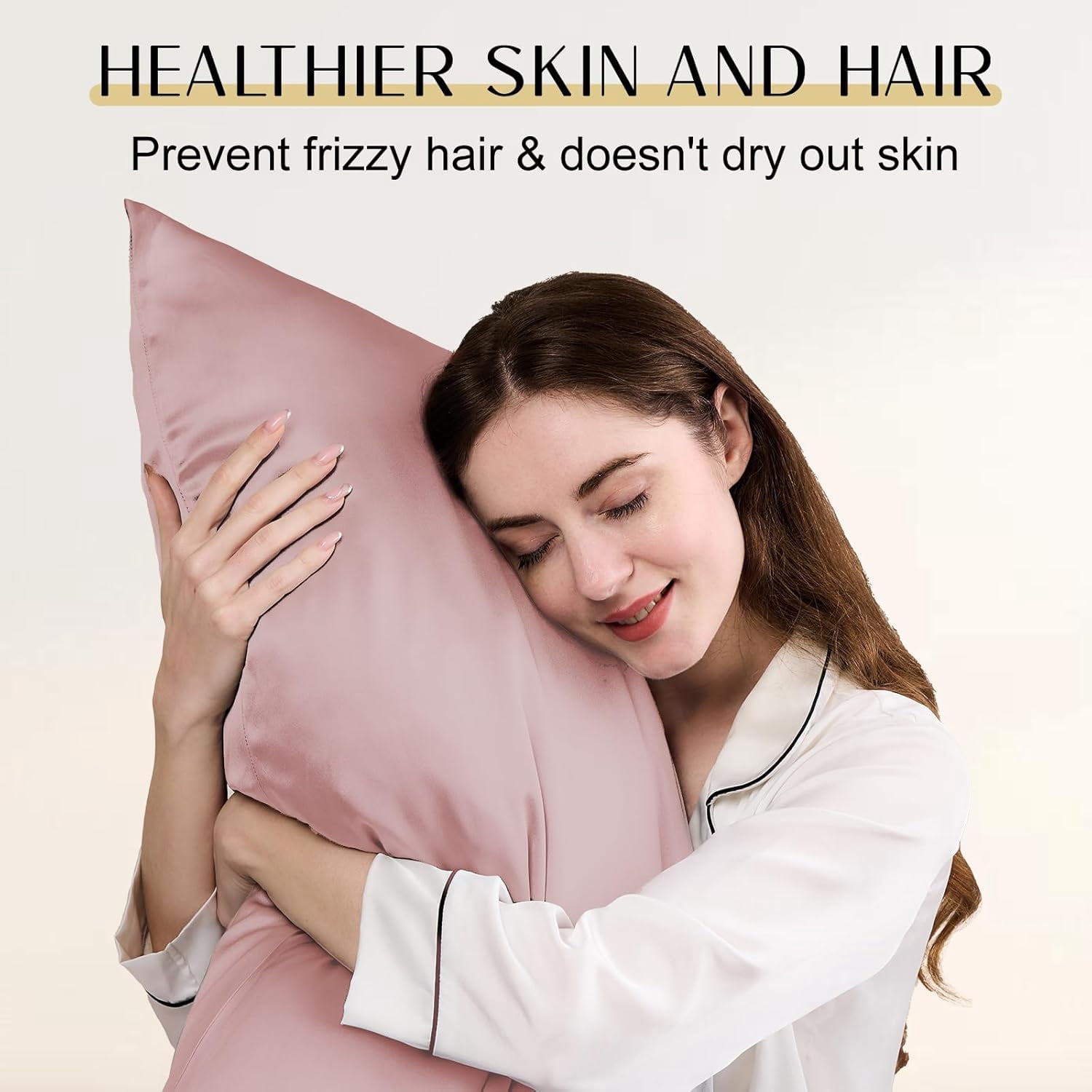 Upgraded  6A Grade Pure  Silk Pillowcase for Hair and Skin Silk Pillow Cases with Reinforced Hidden Zipper,  Soft & , Gift Box ( 20"x36" Light )