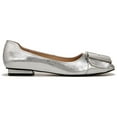 thumbnail image 2 of Franco Sarto Women's Tahlia Ballet Flat Dark Silver 11M, 2 of 5