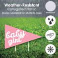 thumbnail image 3 of Big Dot of Happiness Hello Little One - Pink and Gold - Yard Sign & Outdoor Lawn Decorations - Girl Baby Shower Yard Signs - Set of 8, 3 of 8