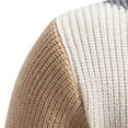 thumbnail image 5 of Men's Crewneck Pullover Color Block Sweater Long Sleeve Elastic Knitted Sweaters Casual Fall Winter Warm Tops Streetwear, 5 of 8