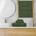 thumbnail image 4 of GLAMBURG Ultra Soft 8-Piece Towel Set- 100% Pure Ring spun Cotton, Contains 2 Oversized Bath Towels 27x54, 2 Hand Towels 16x28, 4 Wash Cloths 13x13 - Ideal for Everyday use, Hotel & Spa- Olive Green, 4 of 7