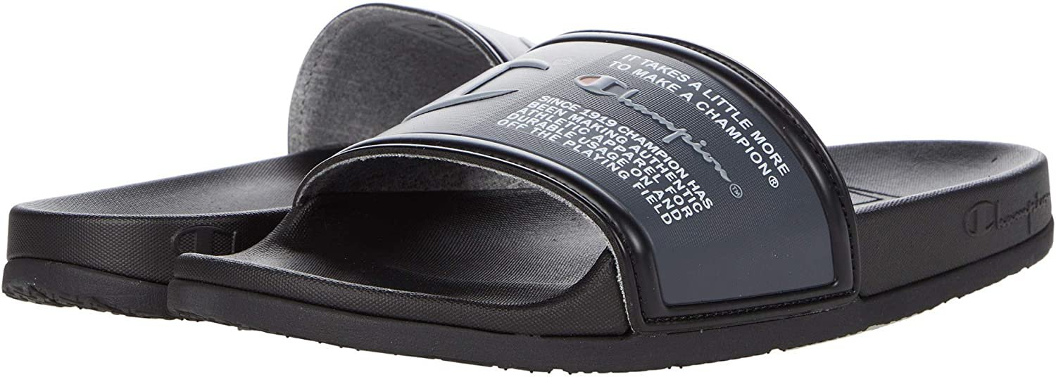 NEW Champion Men\'s IPO LA Los Angeles Scarlet Navy Slide Sandals CHAMPION: NAVY BLUE IPO SLIDE SANDAL – 85 86 eightyfiveightysix main image 4