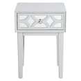 thumbnail image 5 of COZAYH Modern Contemporary Nightstand, 1-Drawer Front Mirror Nightstand, for Small Spaces, Bedroom, Light Gray, 5 of 8