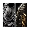 thumbnail image 2 of Designart "Silver Boho Chic Accessories Collection I" Fashion Wall Art Set Of 2 - Glam Grey Gallery Set For Office Decor, 2 of 6