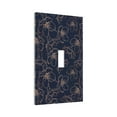 thumbnail image 6 of Zufioo Copper-Gold Gloss Outline Cherry Print Switch Wall Plate, Dustproof and Heat-resistant Decorative Wall Switch Cover, Suitable for Residential and Commercial Areas-Mid-size, 6 of 8