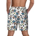 thumbnail image 4 of Balery Funny Excavator Mens Swim Trunks Swim Shorts for Men Quick Dry Inseam Beach Shorts with Compression Liner Pocket-X-Large, 4 of 9