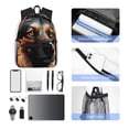 thumbnail image 4 of Fotbe Colorful Flower German Shepherd Mochila Ligera Casual para Laptop para Hombres y Mujeres, Mochila Impermeable de Uso Diario, Mochila para Universidad, 4 of 6