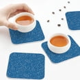 thumbnail image 7 of Pofeuu Blue Star Print Print Leather Coasters Set of 6, Round Cups Mugs Mat Pad for Home Kitchen Heat Resistant Drink Coasters,Square, 7 of 7