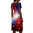 thumbnail image 5 of 250th Anniversary Printed Women's Dresses 2025 Womens Summer Dresses A Line Sleeveless Usa Flag Beach Vacation Evening Party Dress, 5 of 5