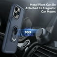 thumbnail image 6 of Elegant Choise Phone Case with Ring Stand for iPhone 14 Pro Max/14 Pro/14 Plus/14 Shockproof Armor Cover, Blue, 6 of 15