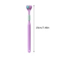 thumbnail image 3 of WIFKLSIIPG Three Sided Soft Hair Tooth Toothbrush Colored Adult Three Sided Toothbrush Triple Clean Toothbrush(Yellow), 3 of 4