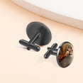 thumbnail image 6 of Deer Stylish Men's Cufflinks for Formal Attire, Made of Stainless Steel, Ideal for Business Meetings, 6 of 6