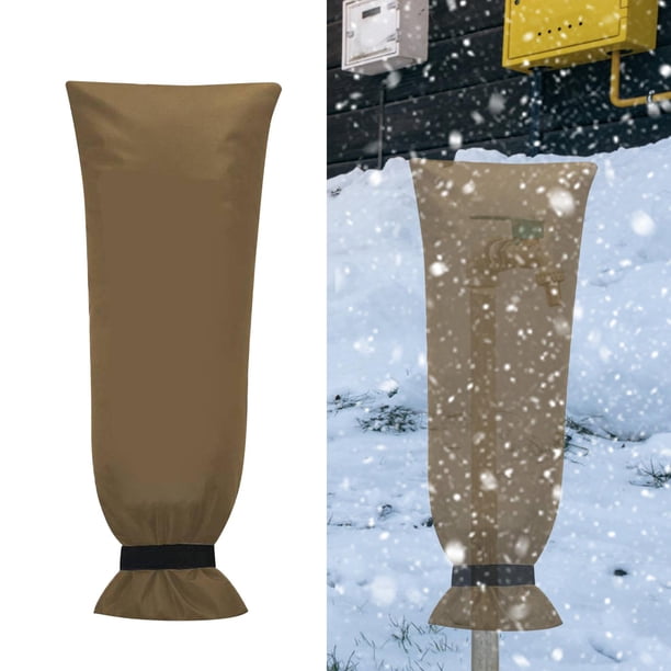 Tapa del grifo,Cubierta de grifo para exteriores que protege contra el congelamiento en invierno,Cubierta de grifo de jardín para exteriores con correa de ,Calcetines con 70x38 cm