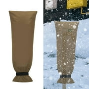 Cuticate Winter Outside Faucet Cover Sock Sturdy Accessories Thermal Insulation Layer 70x38 cm Khaki