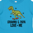 thumbnail image 4 of Inktastic Grammy and Papa Love Me Dinosaur Grandson Boys Toddler T-Shirt, 4 of 5