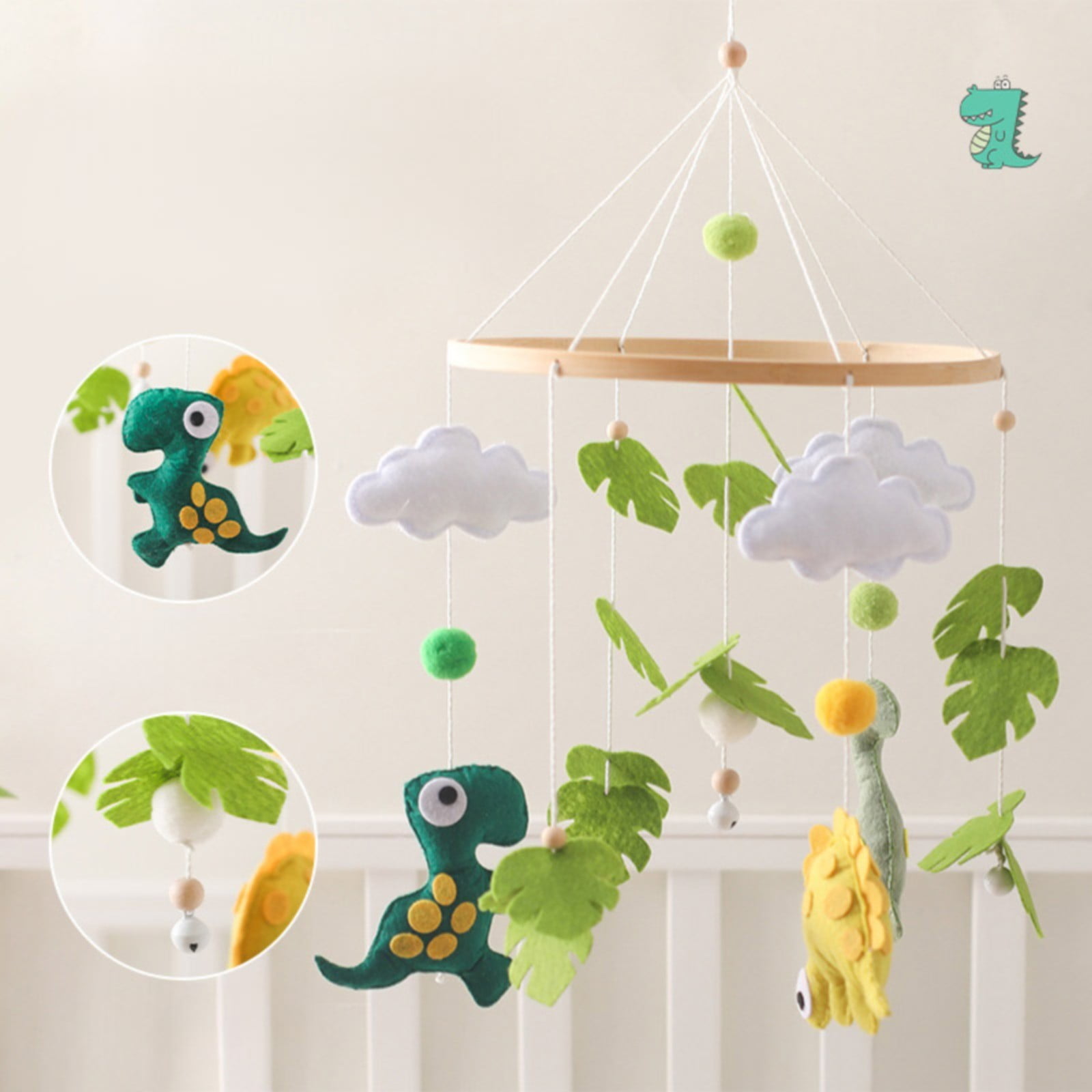 Kjfeif Handmade Baby Crib Mobile, Gender Neutral Nursery Decor for Theme, Lightweight Hanging Mobile, for Baby Nursery Mountain Room Crib Decor