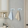 thumbnail image 5 of strola Toys Elephant Design Strong Adhesive Wall Hooks 3 Pack, Removable Rotating Plastic Hangers for Bathroom Kitchen Organization, Damage-Free Decorative, 5 of 6