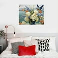 thumbnail image 4 of ONETECH Hummingbird Flowers Bathroom Wall Art Farmhouse Floral Hummingbirds Bathroom Pictures Bathroom Wall Decor Floral Bathroom Window Style Canvas Prints 20x16in, 4 of 4