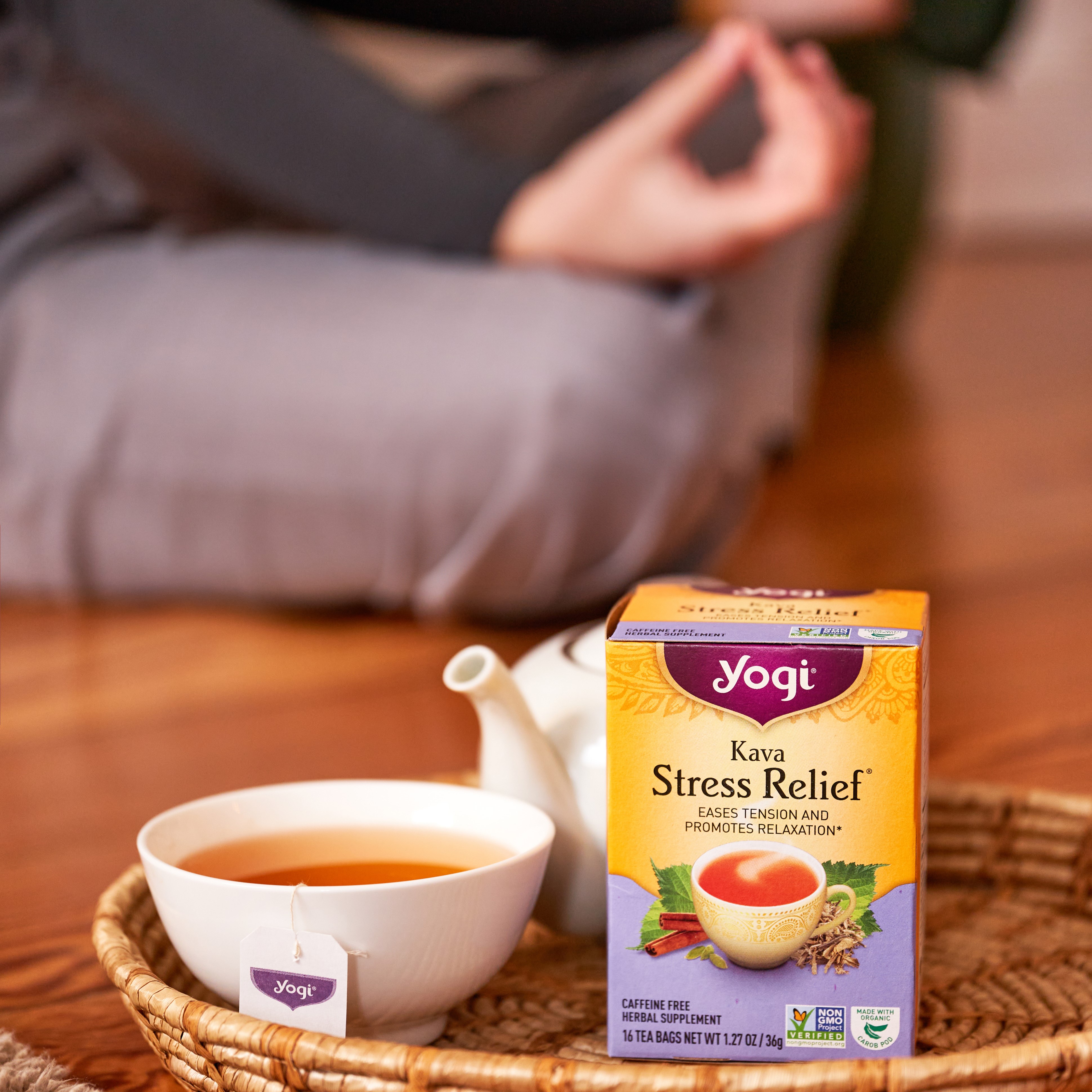 Yogi Tea Stress Relief & Relaxation Tea Variety Pack Sampler - 16 Tea Bags per pack (5 packs) - Organic Relaxing Tea Sampler Set