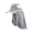 Steel Grey/White, variant on Sports Cap with Removable Neck Drape - UPF 50+ Sun Protection - Agility in Steel Grey/White