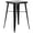 Black, variant on Flash Furniture Aaron Commercial Grade 23.75" Square Red Metal Indoor-Outdoor Bar Height Table