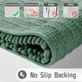 thumbnail image 4 of Alfombra de baño Yimobra Soft Shaggy Chenille, 80 x 50 cm, color verde, 4 of 9