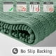 thumbnail image 4 of Alfombra de baño Yimobra Soft Shaggy Chenille, 80 x 50 cm, color verde, 4 of 9
