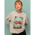 thumbnail image 2 of Image Conscious Sleeping Tiger Mom Sweatshirt Women's -Jay Fleck Designs, 2 of 4