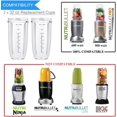 thumbnail image 3 of UTAH-Two Pack 32oz Tall Cup Compatible with Nutribullet 600w 900w Blender, BPA Free & Dishwasher Safe - Clear, 3 of 4