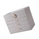 thumbnail image 4 of Joyero Estuche de almacenamiento de joyas de 4 capas de gran capacidad Regalos Organizador de joyas Exhibición de joyas para pulseras Ella Gris plata, 4 of 9