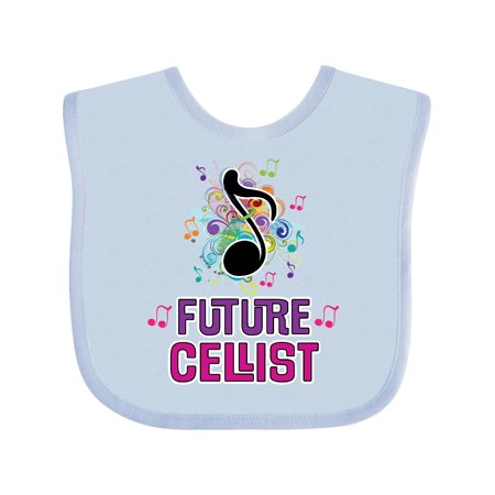 

Inktastic Cello Player Future Cellist Music Gift Baby Girl Bib