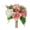 Pink White, variant on yatuiex Faux Silk Hydrangea Bouquet, No Maintenance Artificial Mixed Flower Arrangement, Realistic Rose Greenery for Home Tabletop Wedding Party Decor Dark Orange