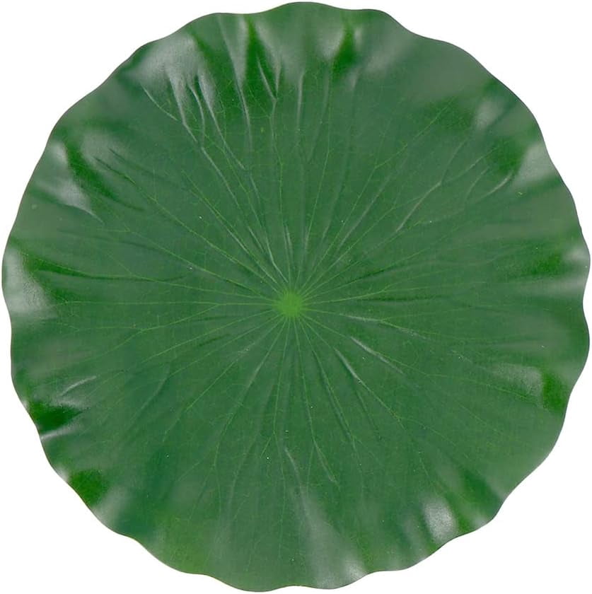 ABCISI Lily Pads for Ponds Artificial Floating Foam Lotus Leaves, 2PCS Realistic Lily Pads Leaves 23.6 Inch Large Artificial Water Lily Pads Ornaments for Pond Pool Aquarium Water Decoration