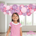 Disney Princess Balloon Garland , 6ft - Pink and Purple and for All Occasions and Ages