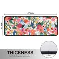 thumbnail image 5 of Kitchen Rugs Sets Of 2,Pioneer Flower Floral Print Pattern Anti Fatigue Kitchen Mat Rugs Non Slip Washable,Decorative Kitchen Floor Mats for Kitchen,Sink,Laundry,17"x47"+17"x47", 5 of 5
