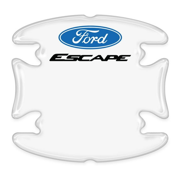 iPick Image for Ford Escape Universal Car Door Handle Cup Protector Clear Decal Stickers, Pair, Official Licensed