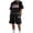 Black, variant on IWRICH 4th of July Outfits for Men USA Flag Short Sleeve Shirts and Shorts Set 2 Piece Athletic Jogging Tracksuits White XL