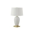 thumbnail image 4 of Monarch Specialties Lighting, 26"h, Table Lamp, White Ceramic, Ivory / Cream Shade, Transitional, 4 of 6