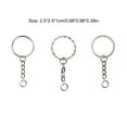 thumbnail image 2 of Key Chain Rings Screw Locking Hanging Parts. Hook Link Car Keys Split Hanging Parts Tools Loops Jewelry Making Accessories smooth ring, 2 of 8