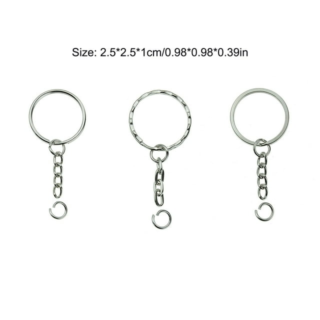 Key Chain Rings Screw Locking Hook Tag Key Chain Rings Link Car Keys Split Hanging Parts Tools Loops Jewelry Making Accessories embossing ring