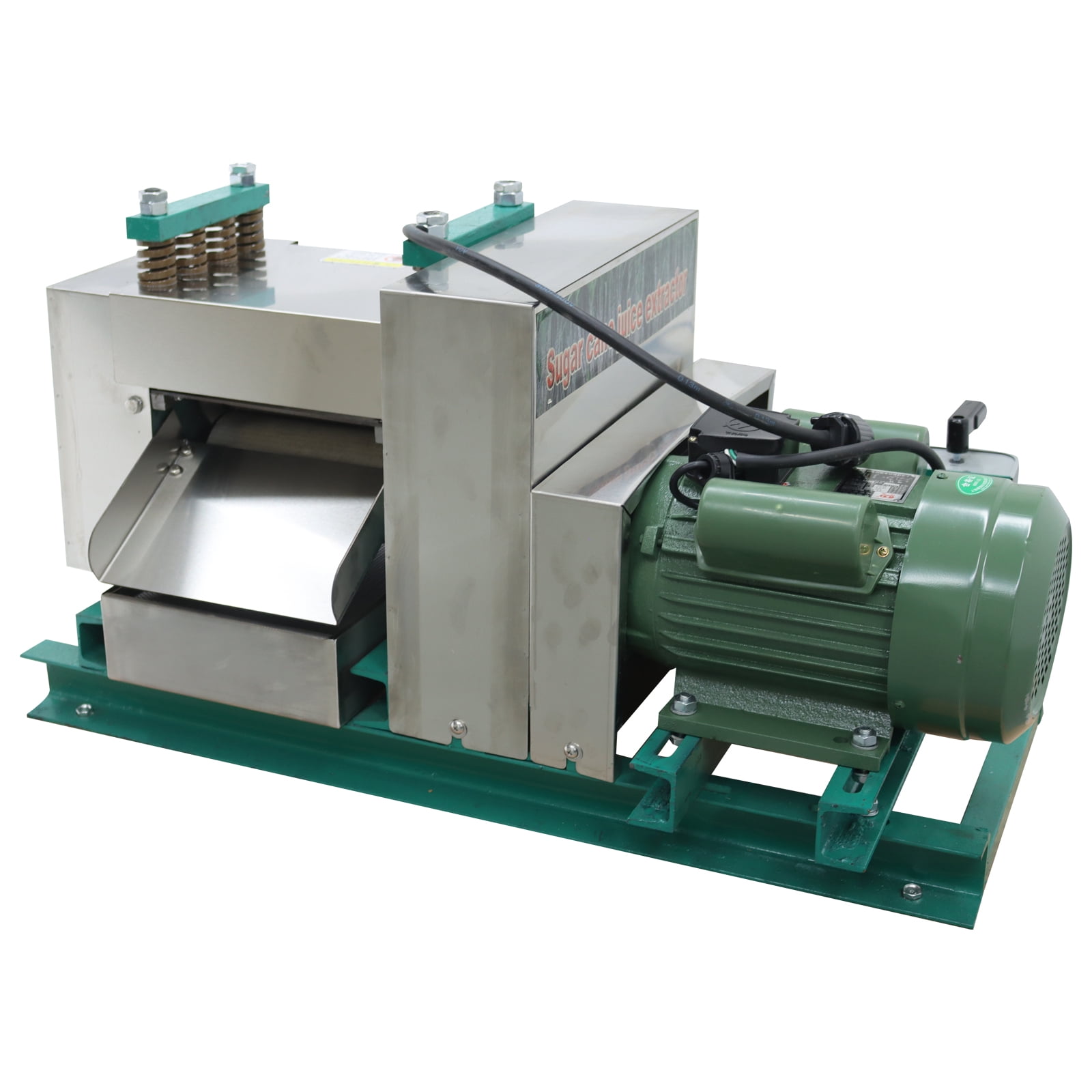 3 Rollers Electric Sugarcane Juicer Sugar Cane Press Juice Machine Industrial Sugarcane Crusher 220V