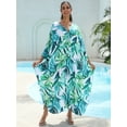 thumbnail image 3 of Women's Plus Size Kaftan Dress – Plus Size Maxi Dress Moo Moos Beach Cover Up,Bathing Suit Cover-Up Loungewear, 3 of 10